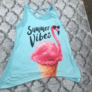 Justice mint green tank